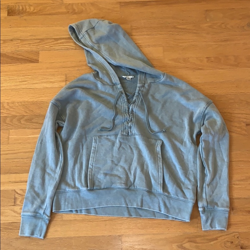 American Eagle Tie Hoodie
